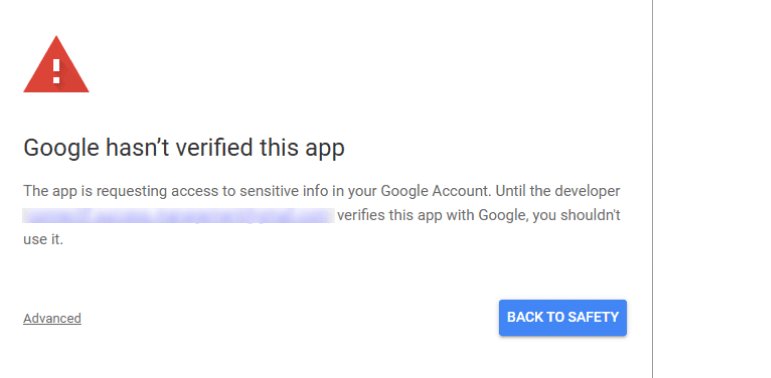 Review permissions App Script