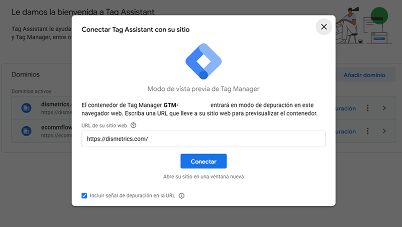 Cómo activar el modo vista previa en GTM