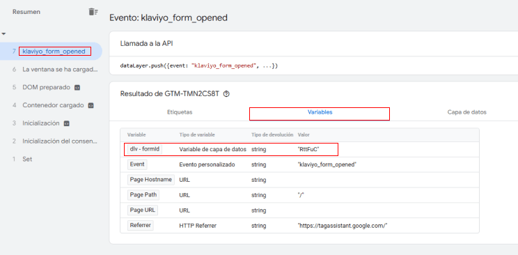 Comprobar la variable de capa de datos en Google Tag Manager